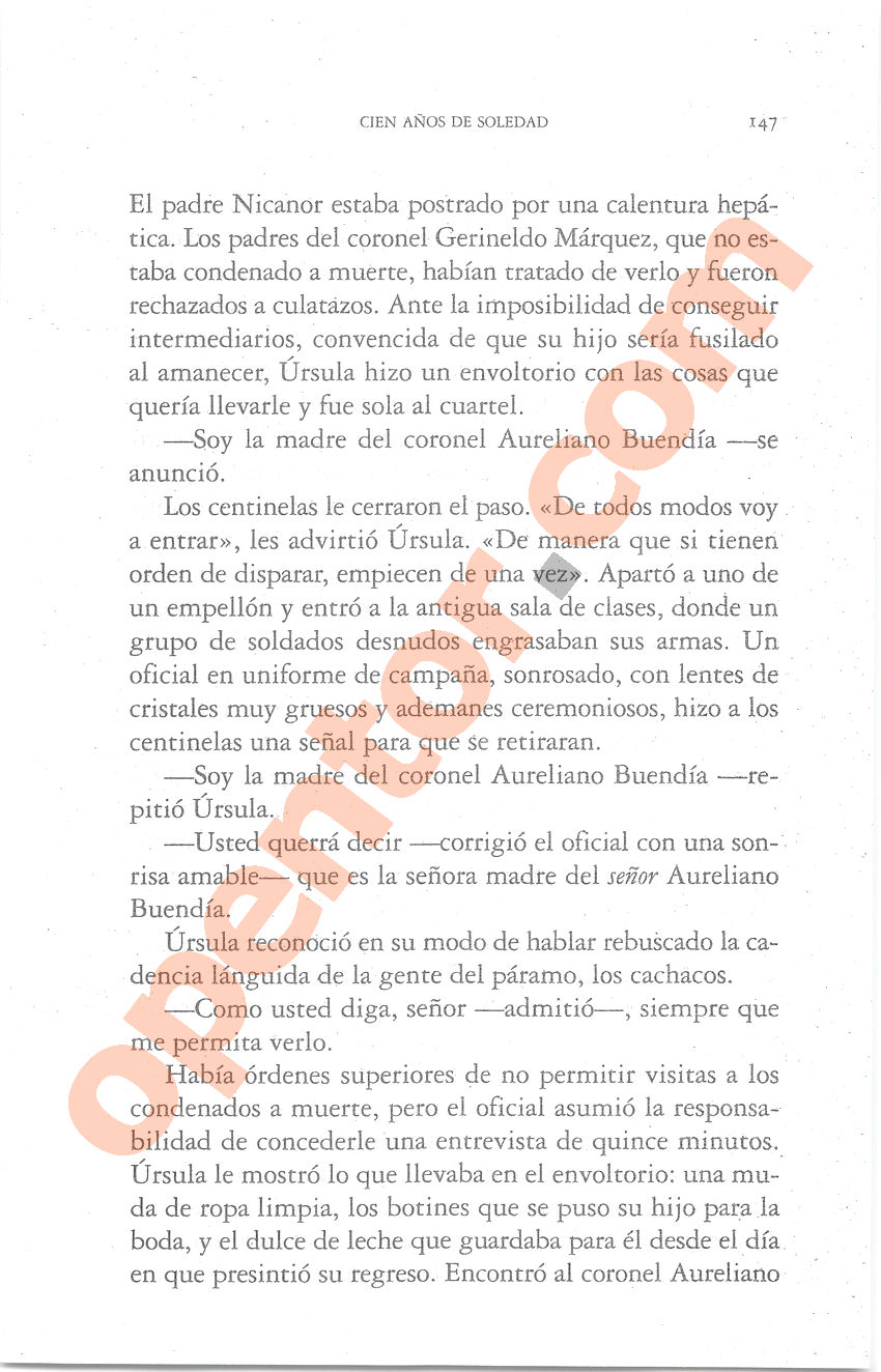 Cien años de soledad de Gabriel García Márquez - Página 147