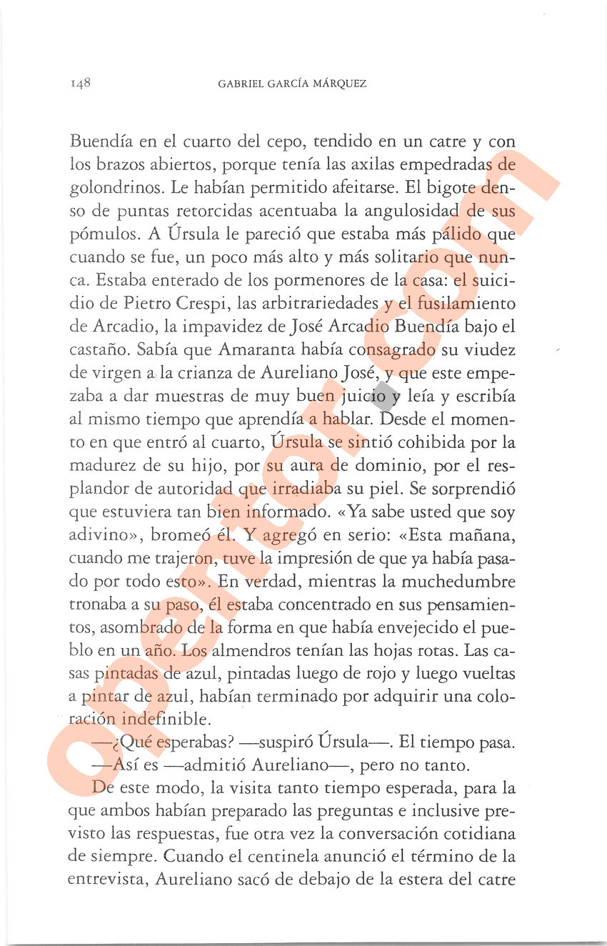 Cien años de soledad de Gabriel García Márquez - Página 148
