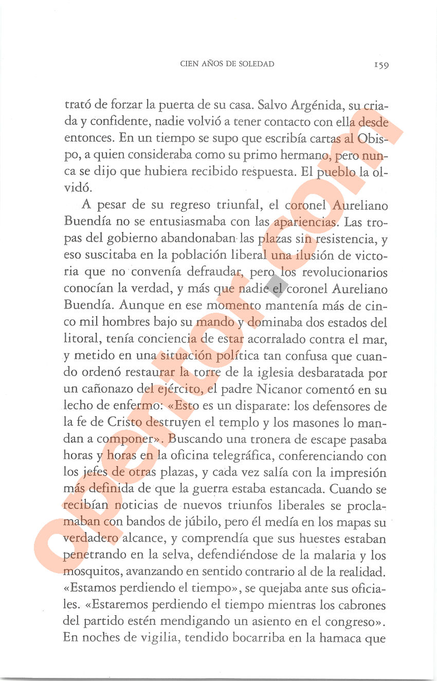 Cien años de soledad de Gabriel García Márquez - Página 159
