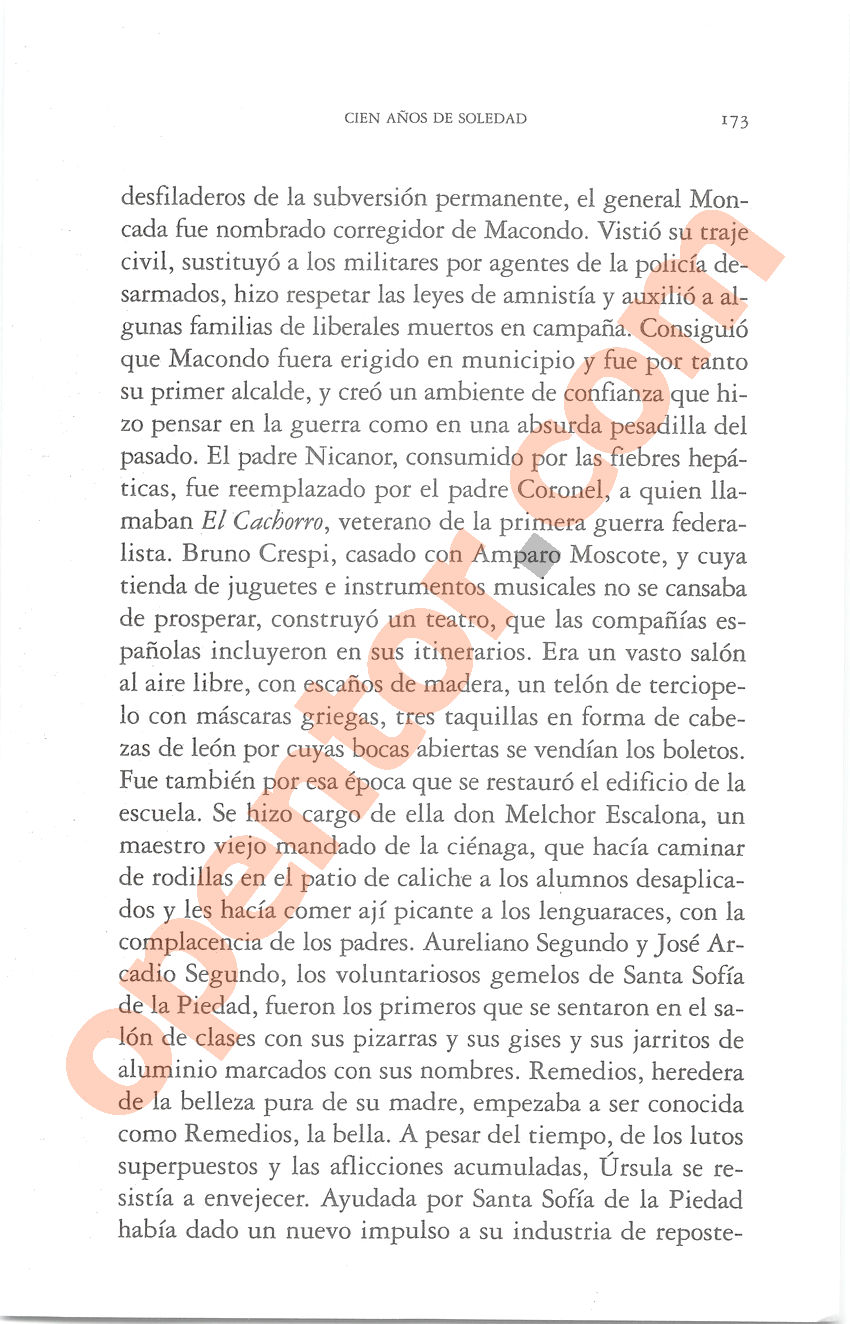 Cien años de soledad de Gabriel García Márquez - Página 173