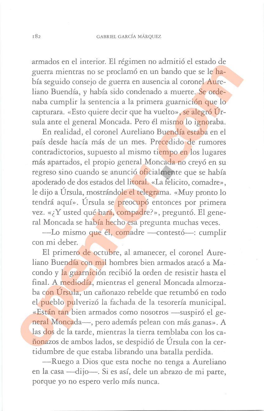 Cien años de soledad de Gabriel García Márquez - Página 182