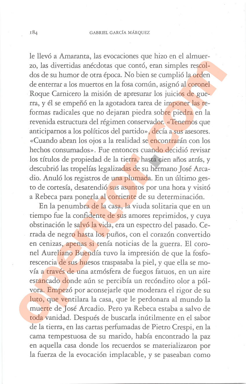 Cien años de soledad de Gabriel García Márquez - Página 184