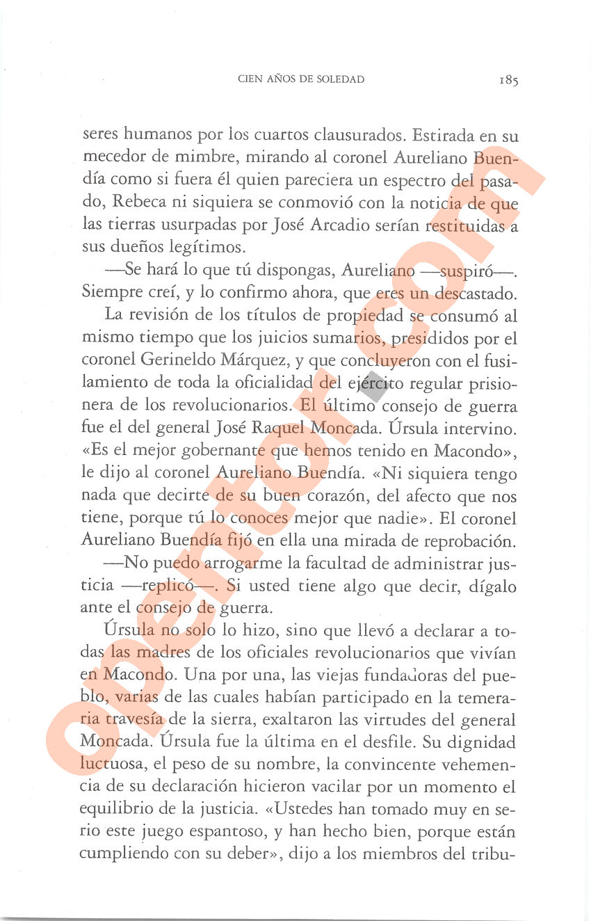 Cien años de soledad de Gabriel García Márquez - Página 185
