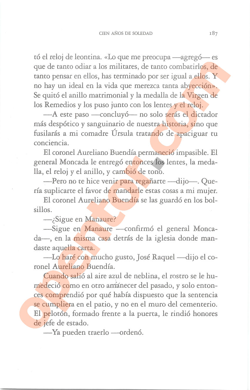 Cien años de soledad de Gabriel García Márquez - Página 187