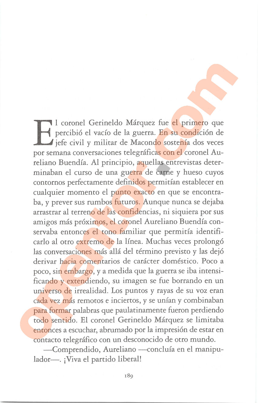 Cien años de soledad de Gabriel García Márquez - Página 189