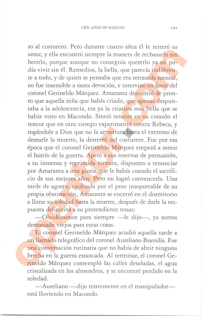 Cien años de soledad de Gabriel García Márquez - Página 191