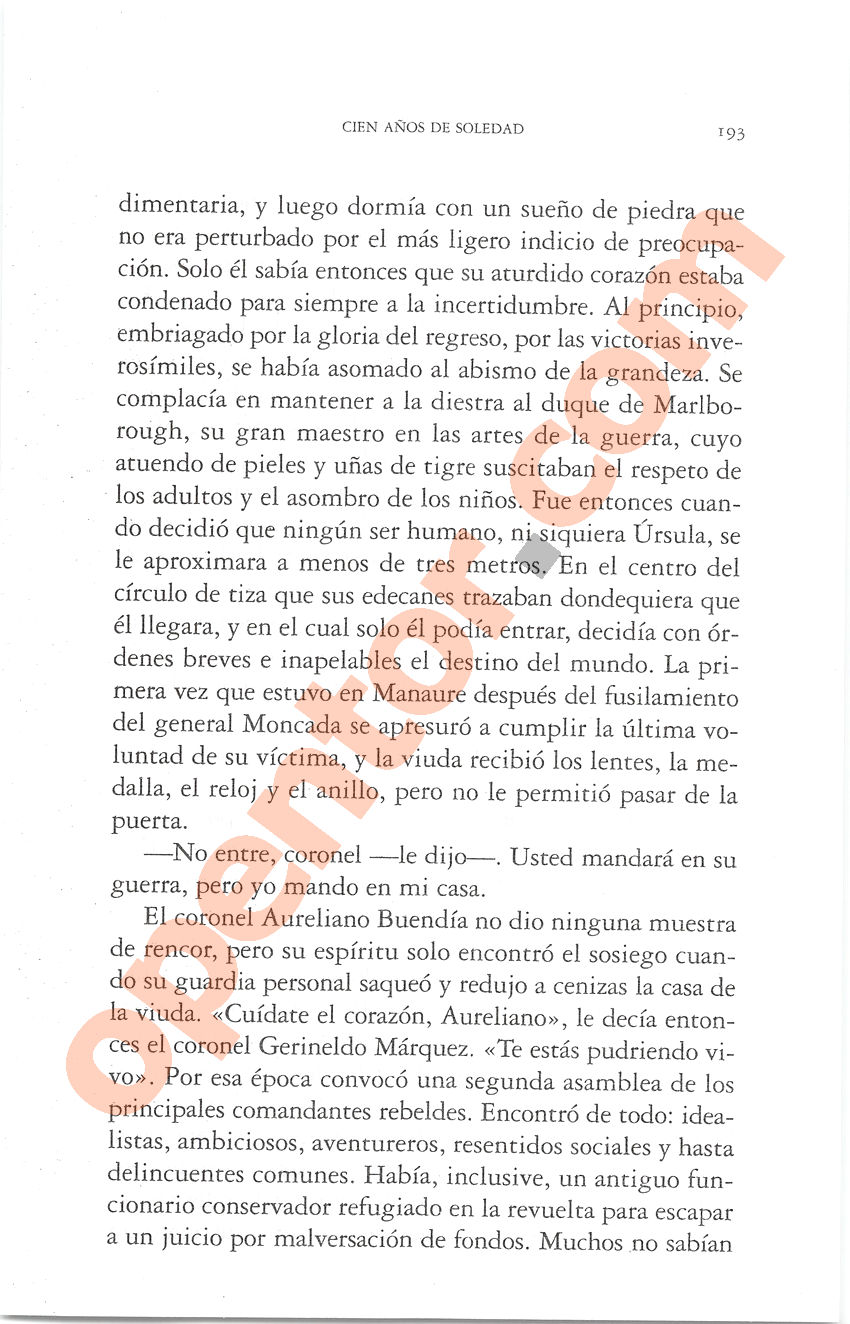Cien años de soledad de Gabriel García Márquez - Página 193