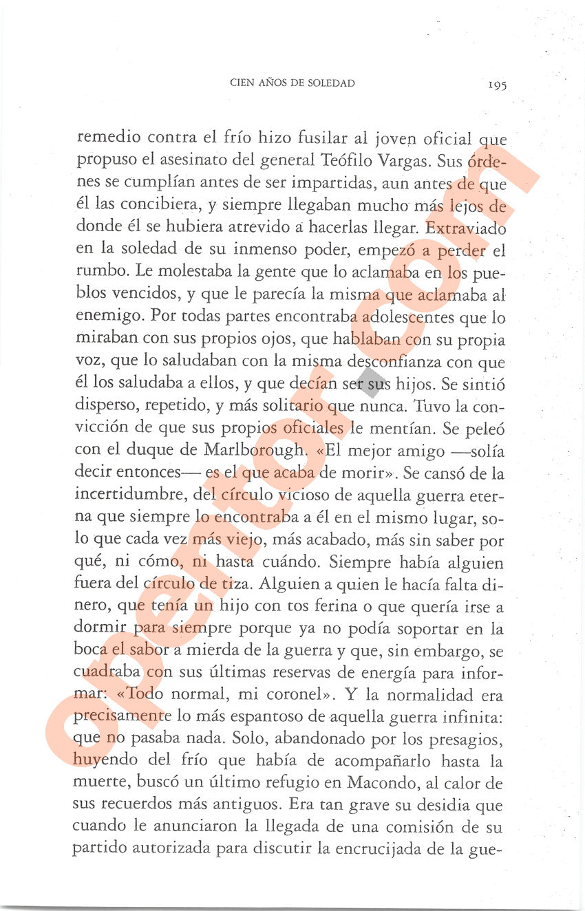 Cien años de soledad de Gabriel García Márquez - Página 195