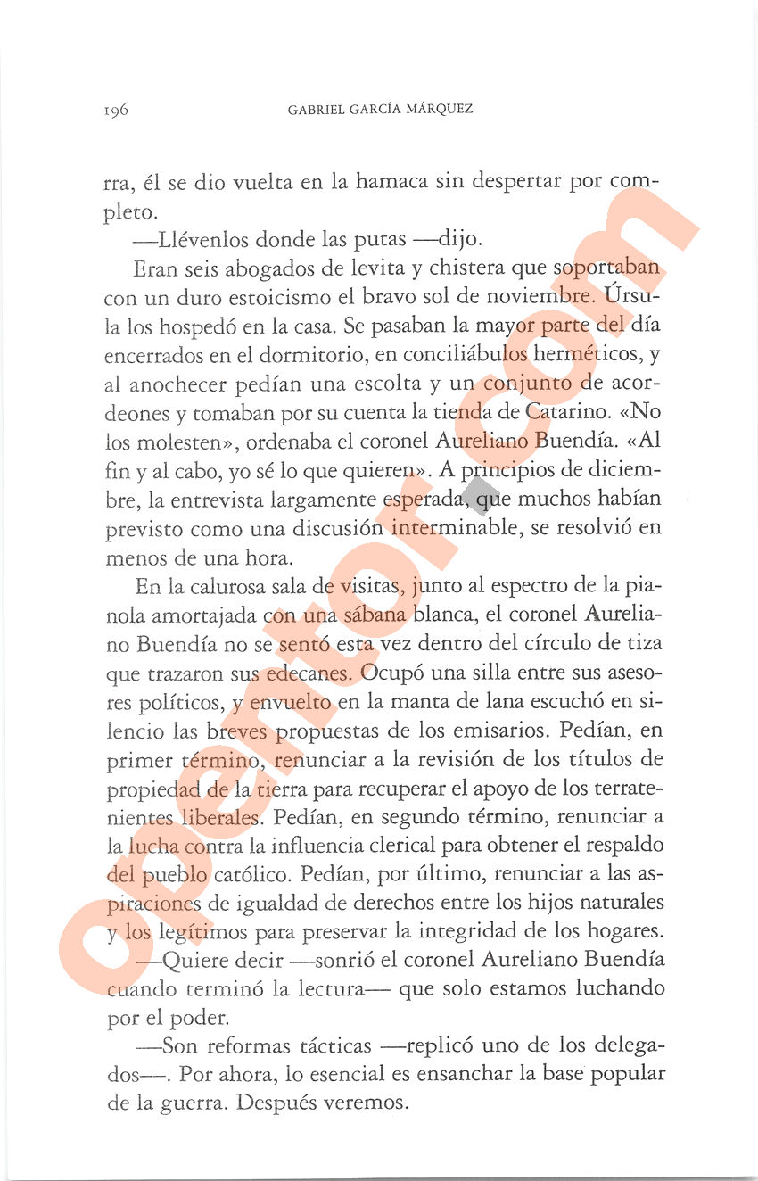 Cien años de soledad de Gabriel García Márquez - Página 196