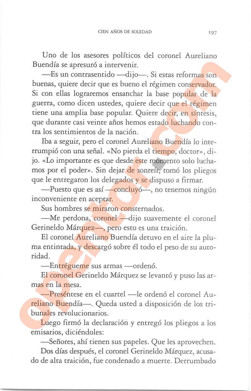 Cien años de soledad de Gabriel García Márquez - Página 197