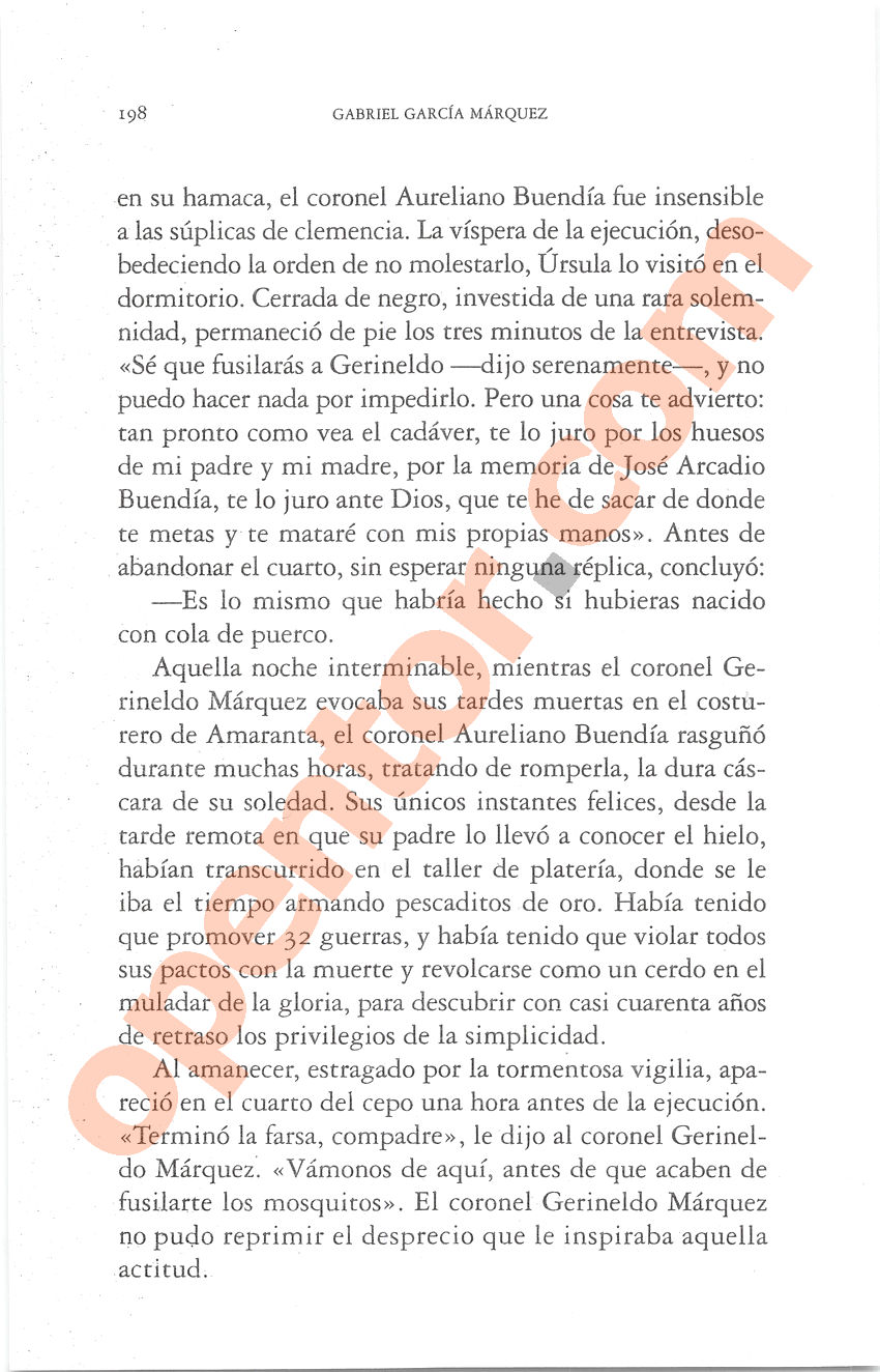 Cien años de soledad de Gabriel García Márquez - Página 198