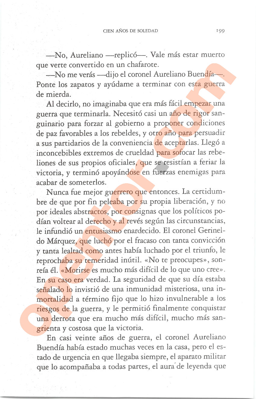 Cien años de soledad de Gabriel García Márquez - Página 199