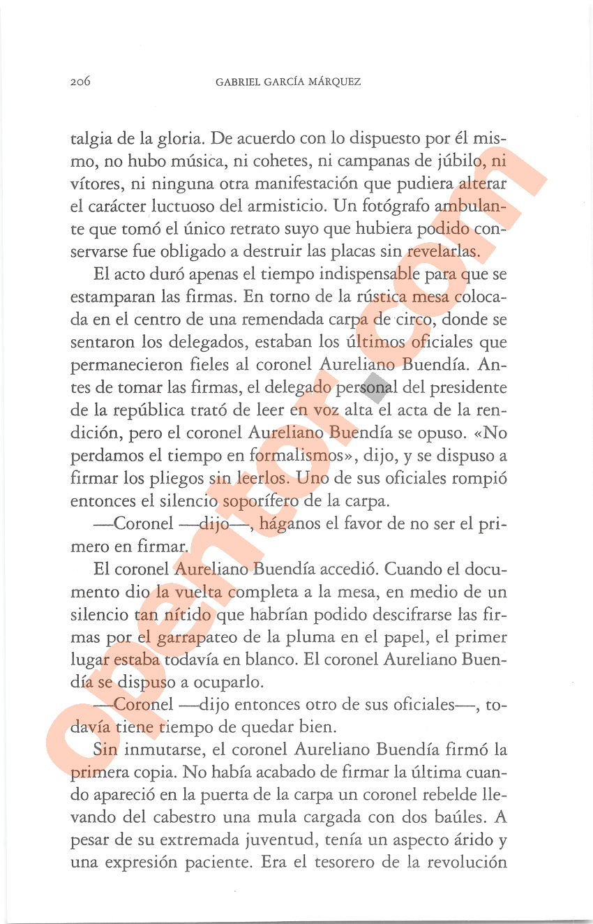 Cien años de soledad de Gabriel García Márquez - Página 206