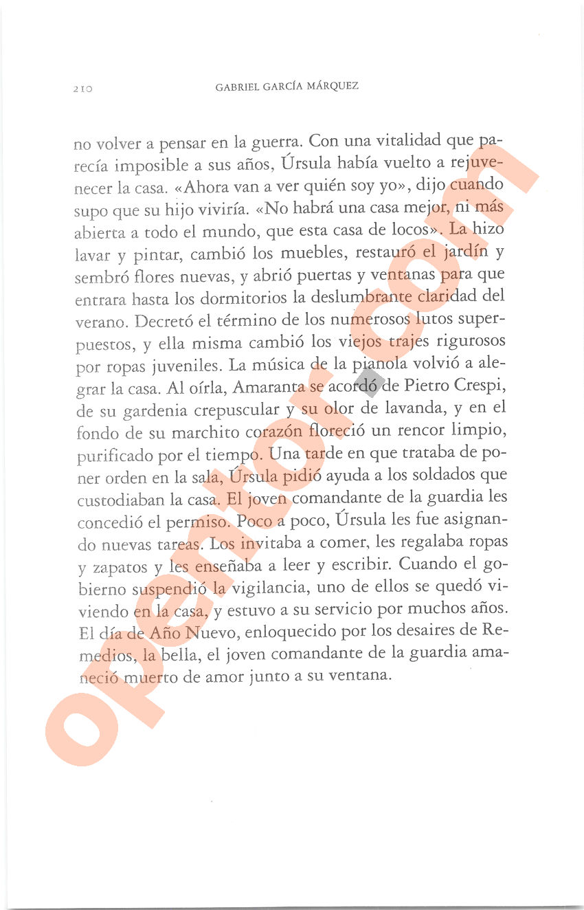 Cien años de soledad de Gabriel García Márquez - Página 210