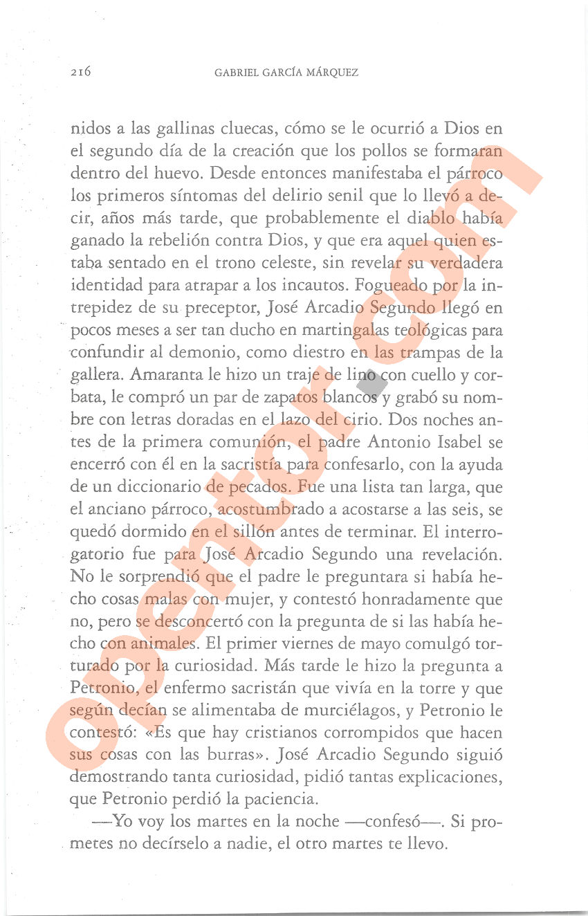 Cien años de soledad de Gabriel García Márquez - Página 216