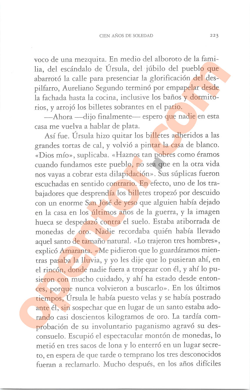 Cien años de soledad de Gabriel García Márquez - Página 223