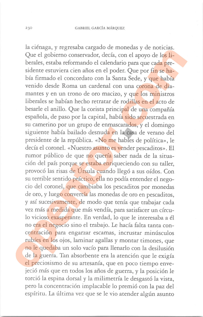 Cien años de soledad de Gabriel García Márquez - Página 230