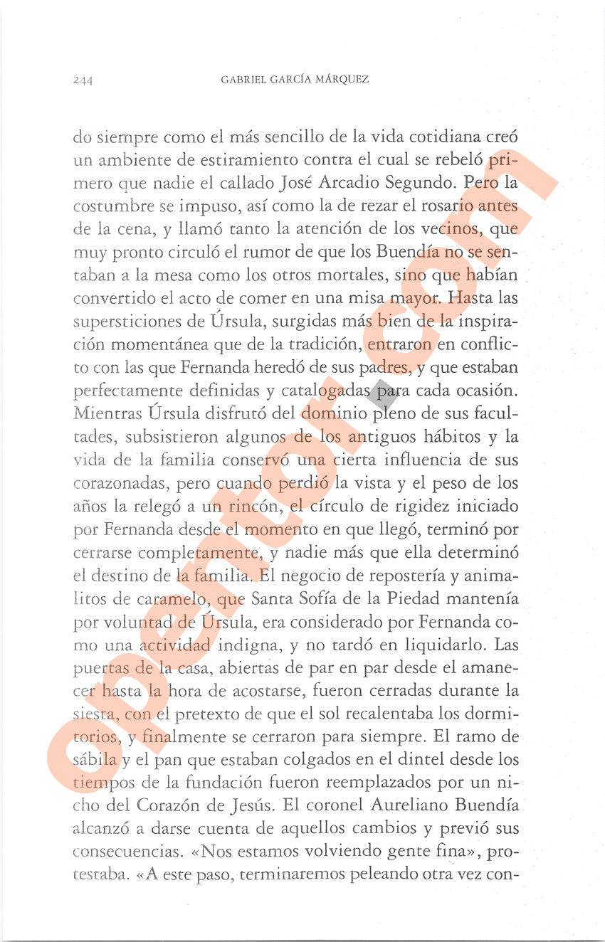 Cien años de soledad de Gabriel García Márquez - Página 244