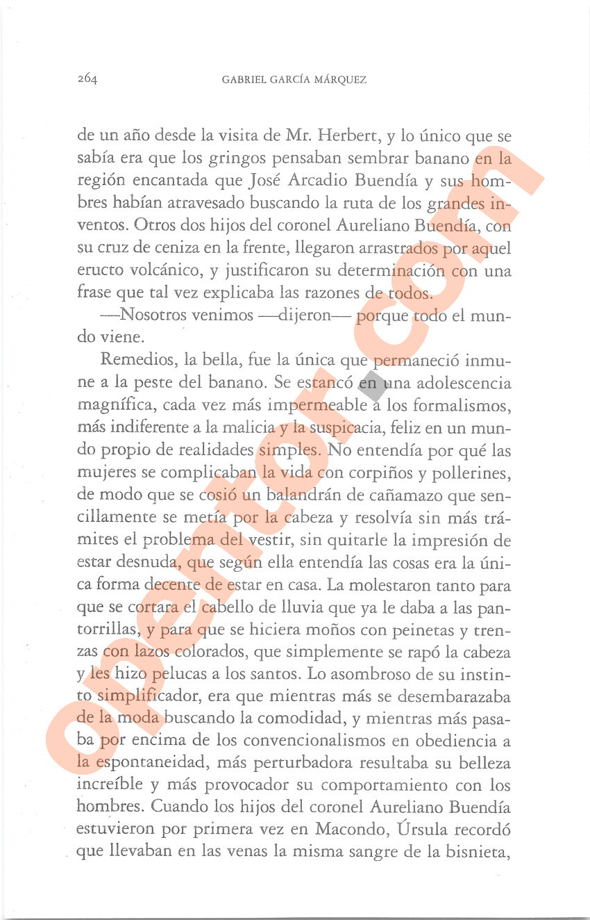 Cien años de soledad de Gabriel García Márquez - Página 264