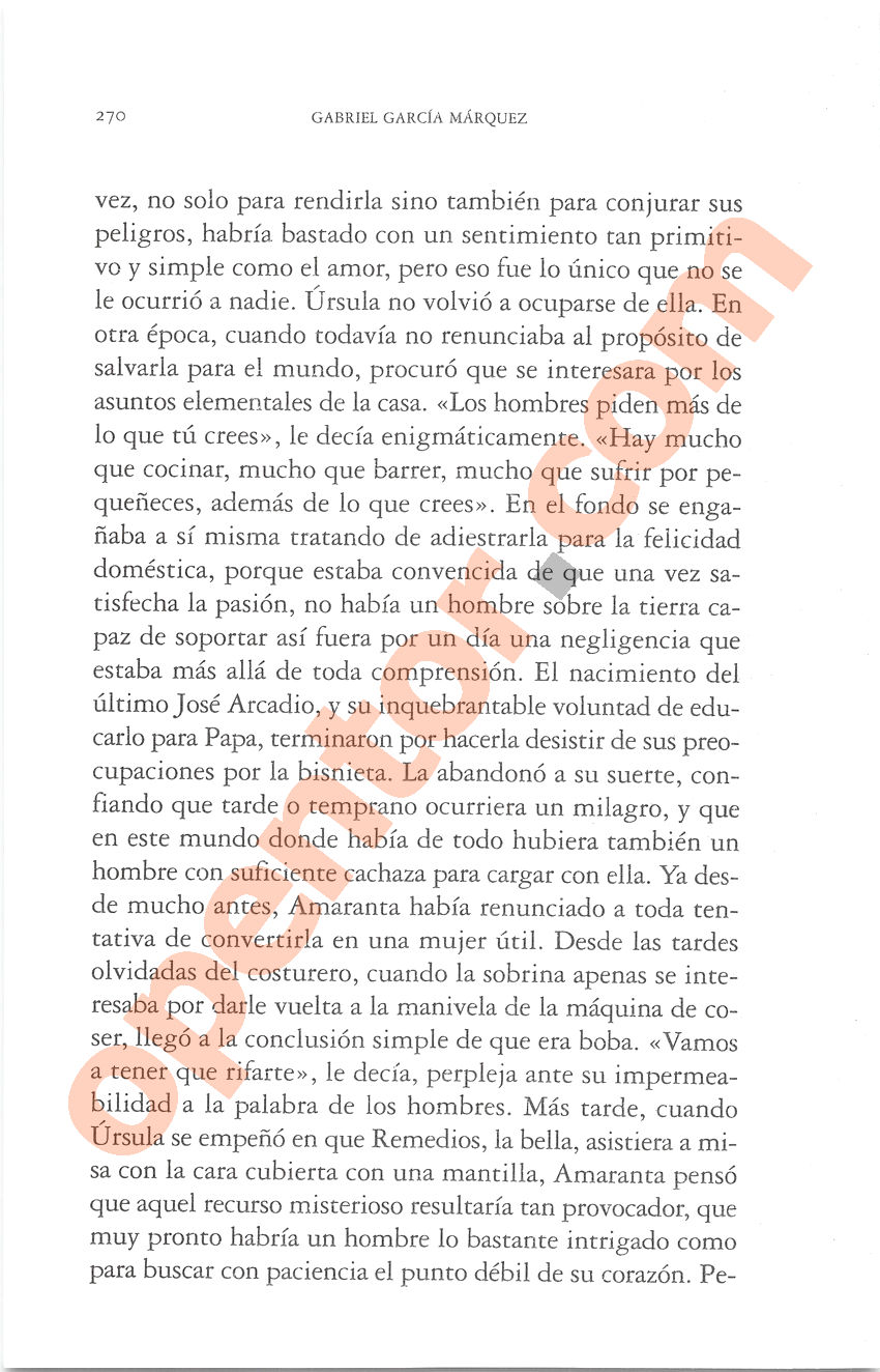 Cien años de soledad de Gabriel García Márquez - Página 270