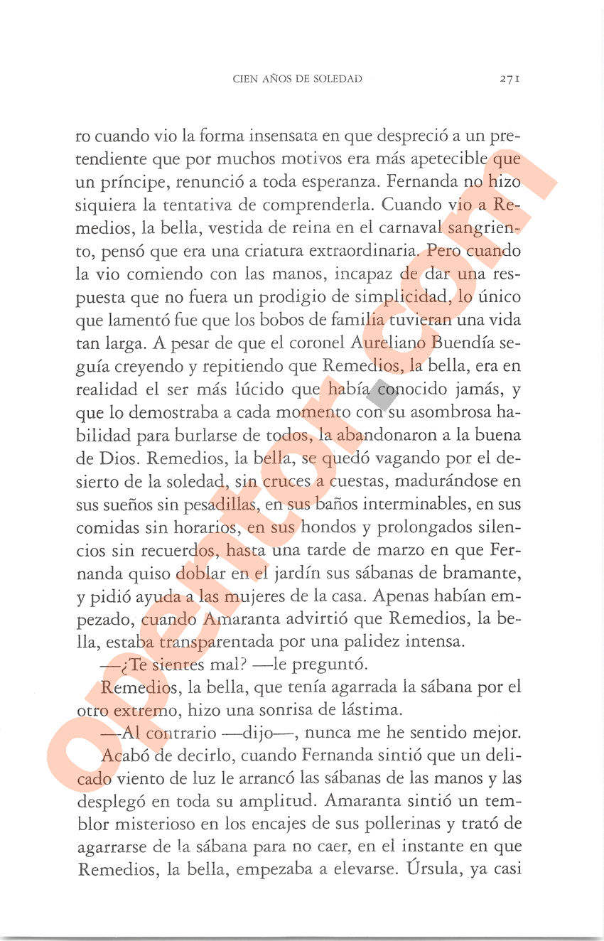 Cien años de soledad de Gabriel García Márquez - Página 271