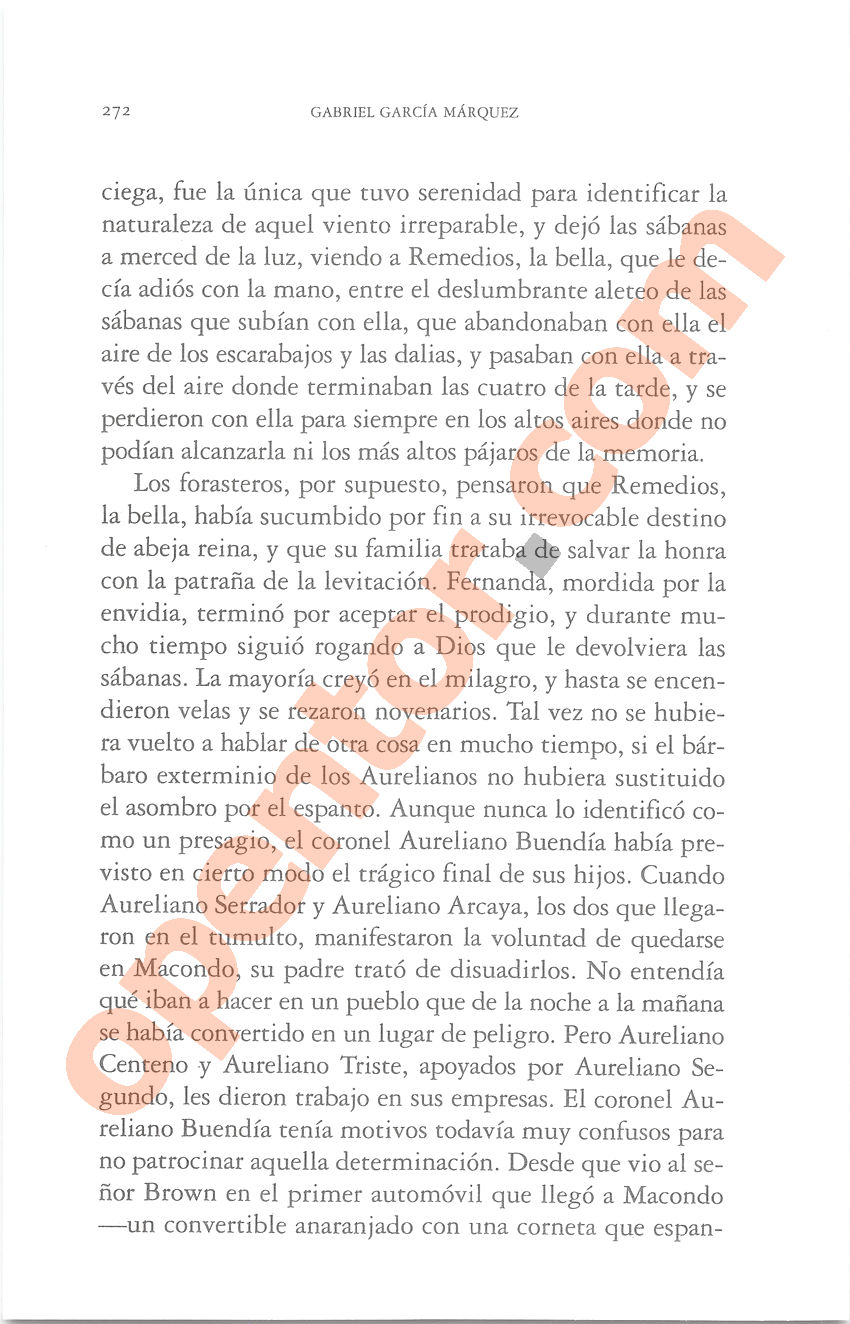 Cien años de soledad de Gabriel García Márquez - Página 272