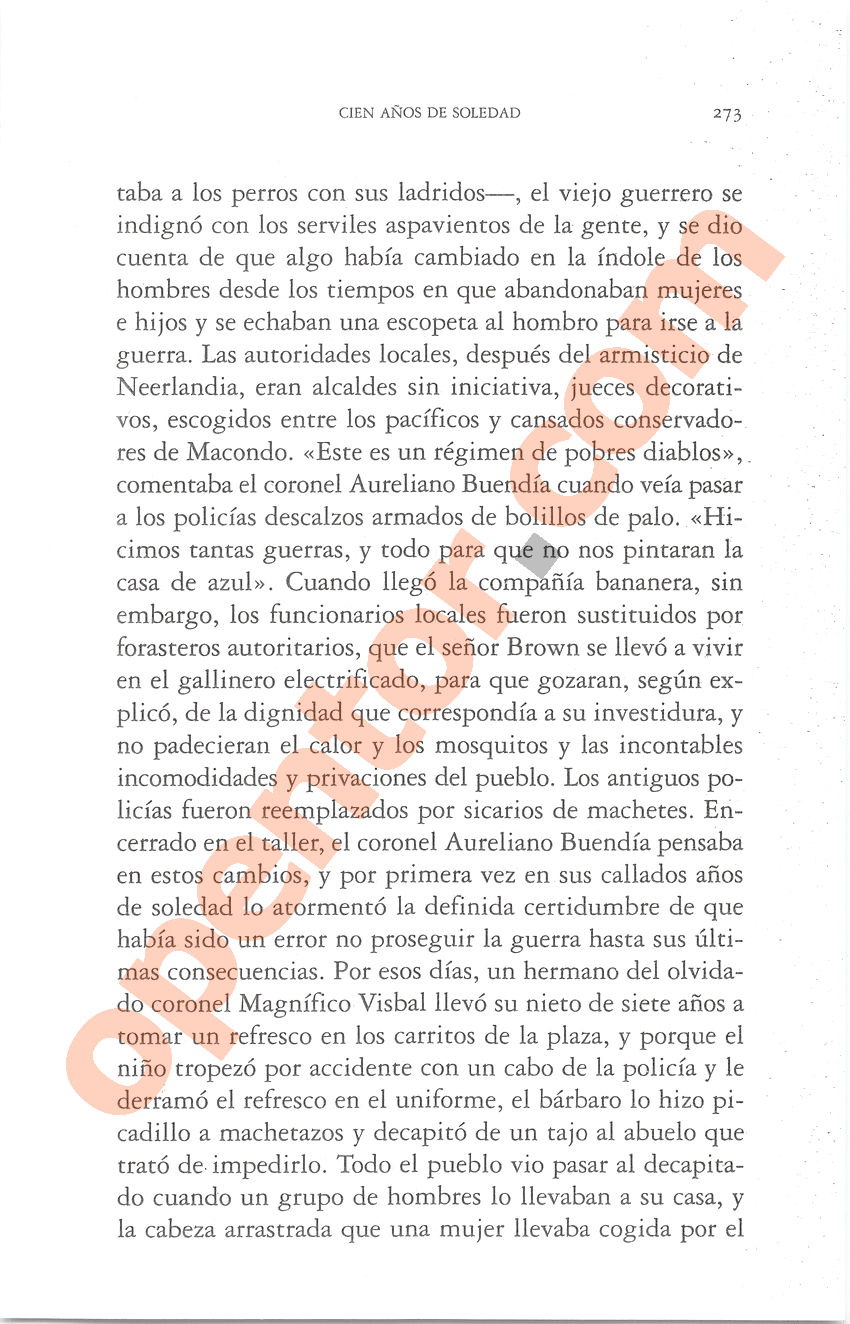 Cien años de soledad de Gabriel García Márquez - Página 273