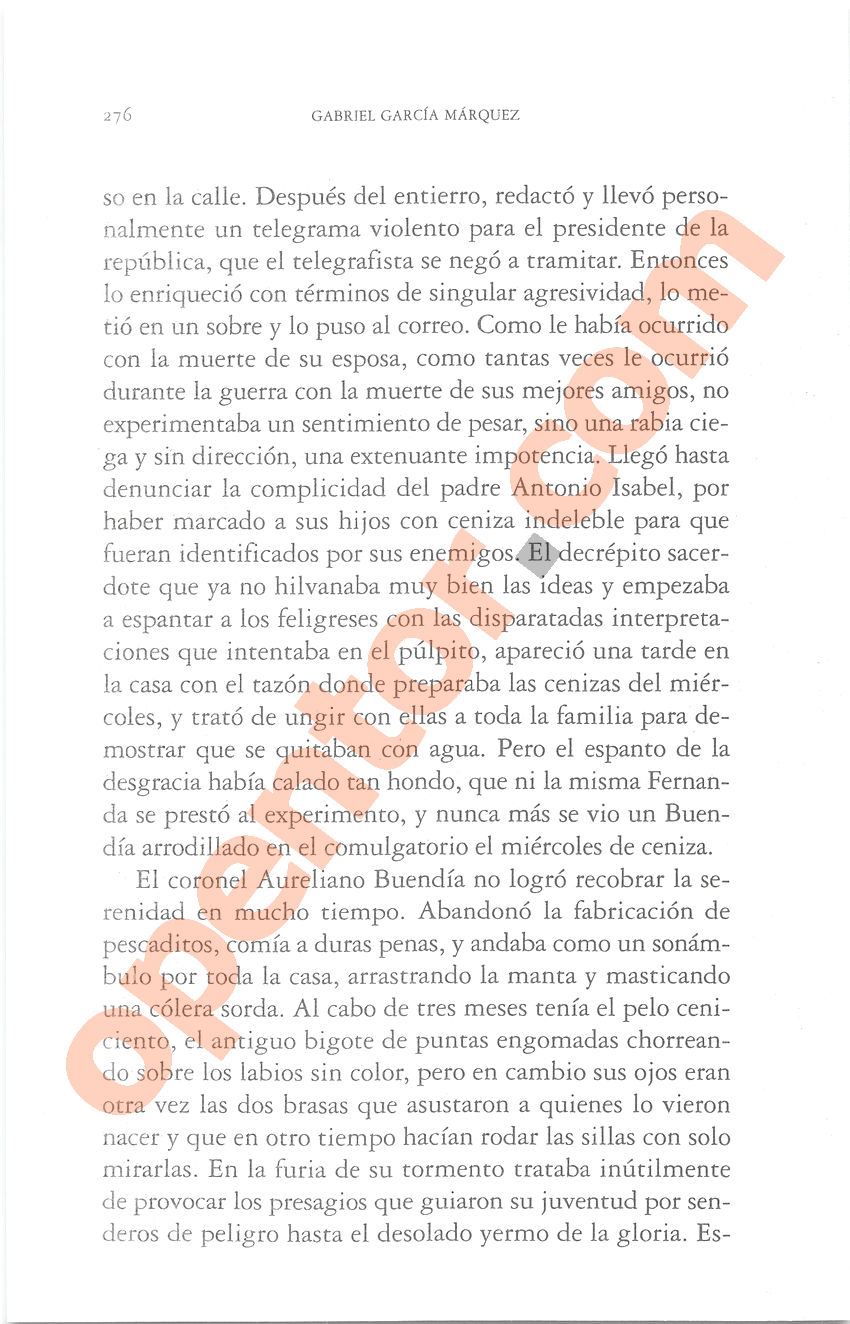 Cien años de soledad de Gabriel García Márquez - Página 276