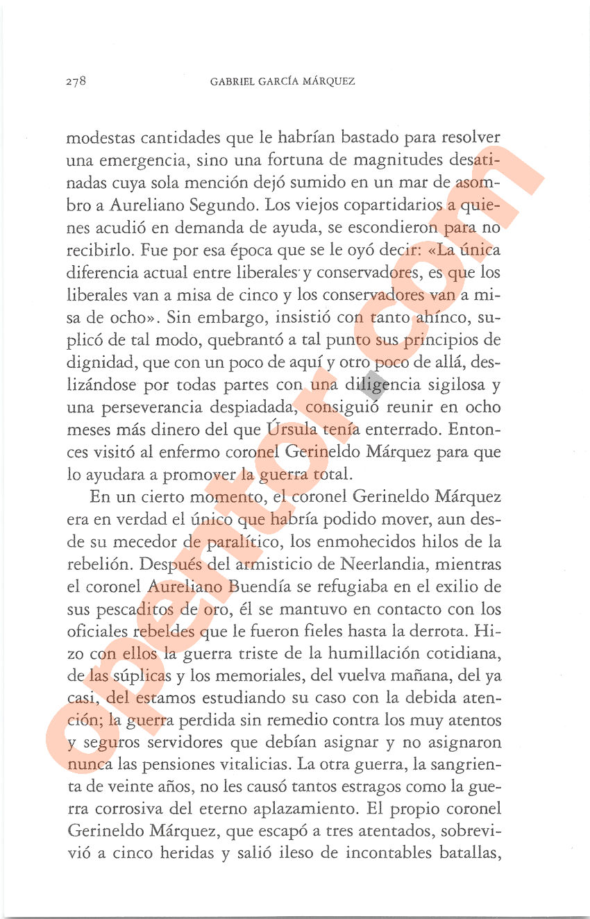 Cien años de soledad de Gabriel García Márquez - Página 278