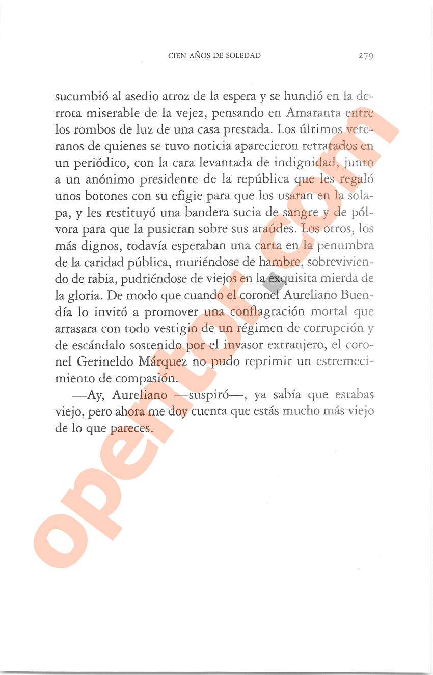 Cien años de soledad de Gabriel García Márquez - Página 279