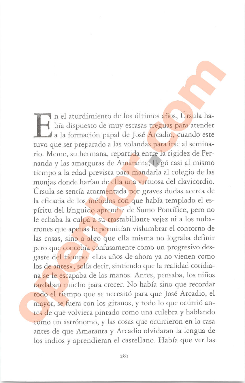 Cien años de soledad de Gabriel García Márquez - Página 281