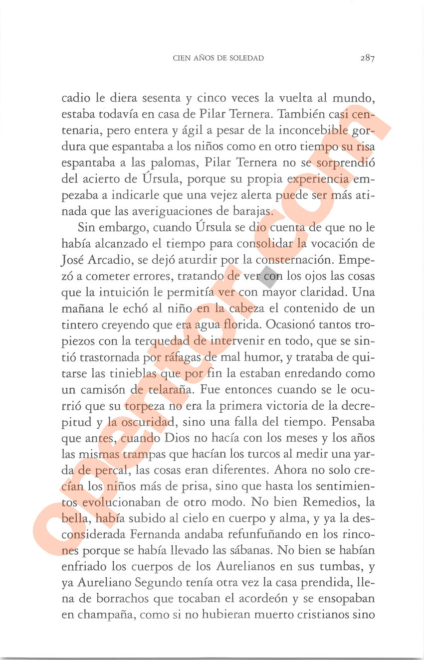Cien años de soledad de Gabriel García Márquez - Página 287