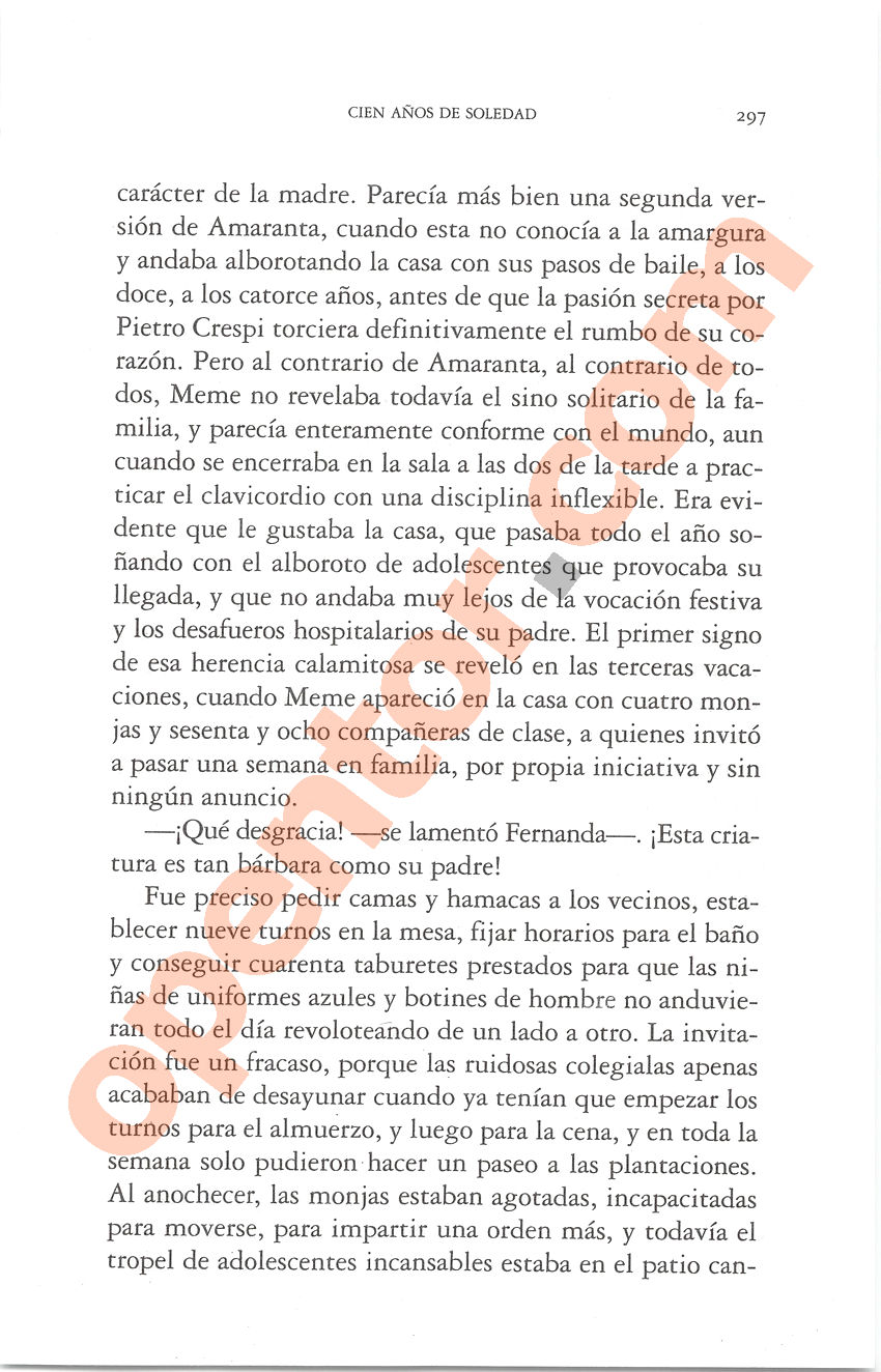Cien años de soledad de Gabriel García Márquez - Página 297