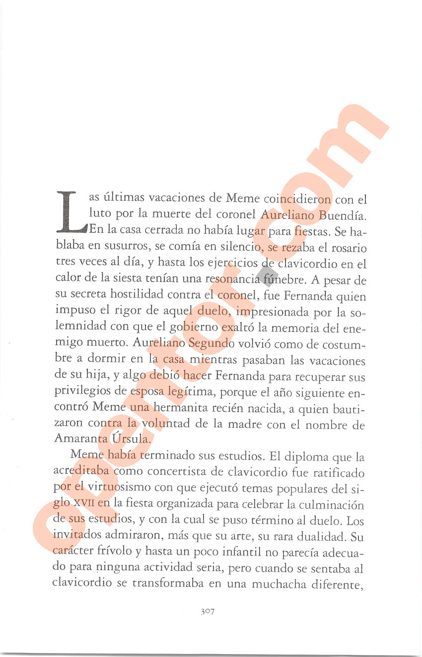 Cien años de soledad de Gabriel García Márquez - Página 307