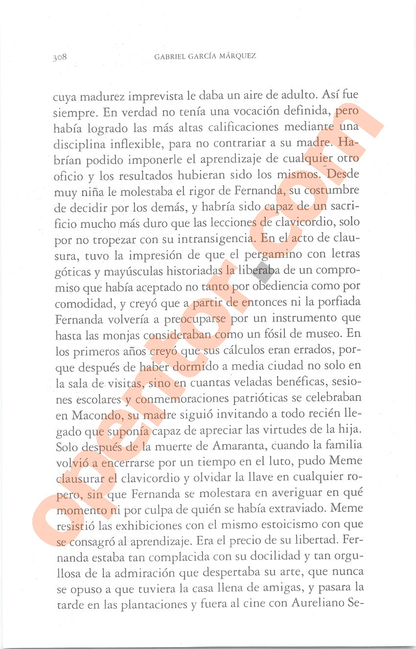 Cien años de soledad de Gabriel García Márquez - Página 308