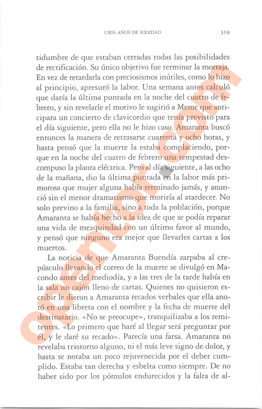 Cien años de soledad de Gabriel García Márquez - Página 319