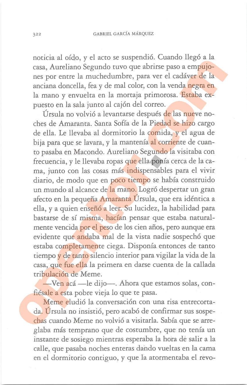 Cien años de soledad de Gabriel García Márquez - Página 322