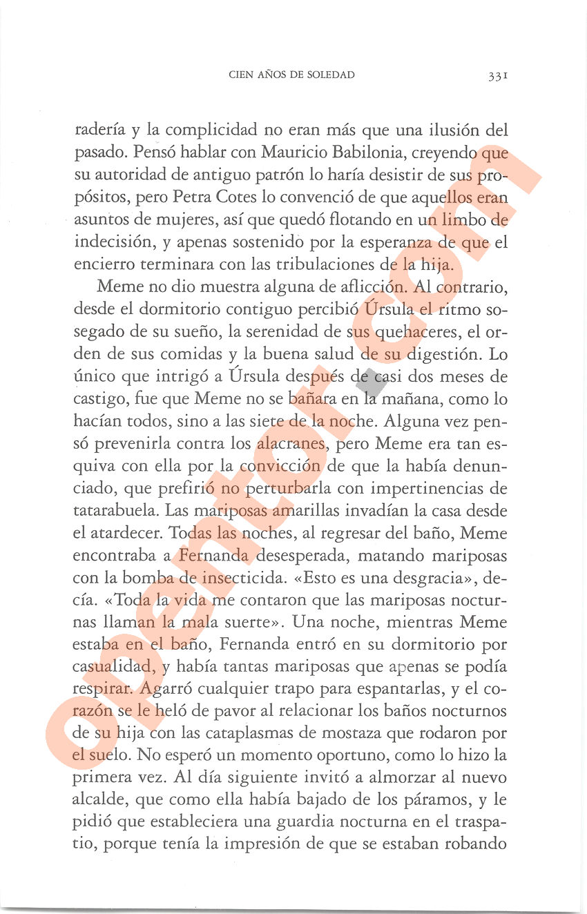Cien años de soledad de Gabriel García Márquez - Página 331