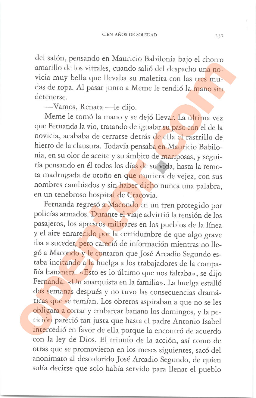 Cien años de soledad de Gabriel García Márquez - Página 337