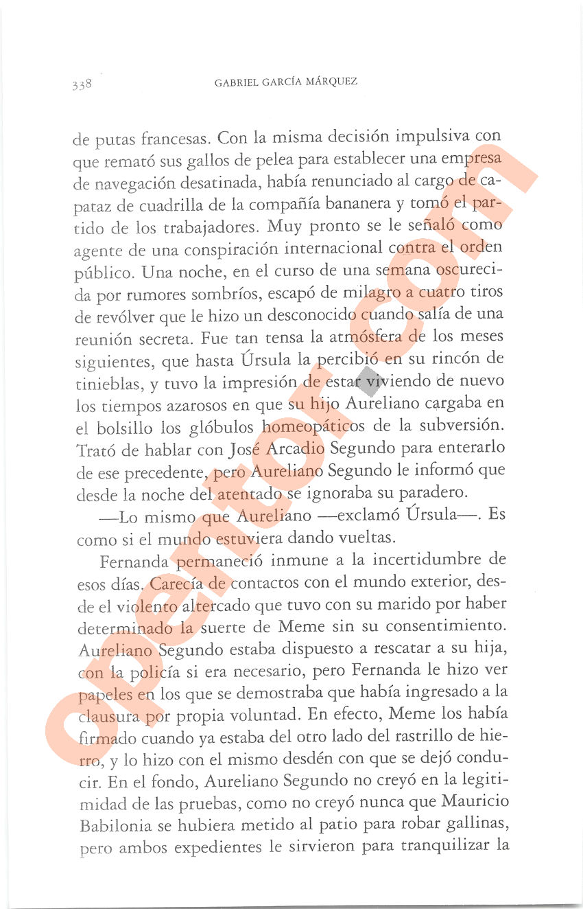 Cien años de soledad de Gabriel García Márquez - Página 338