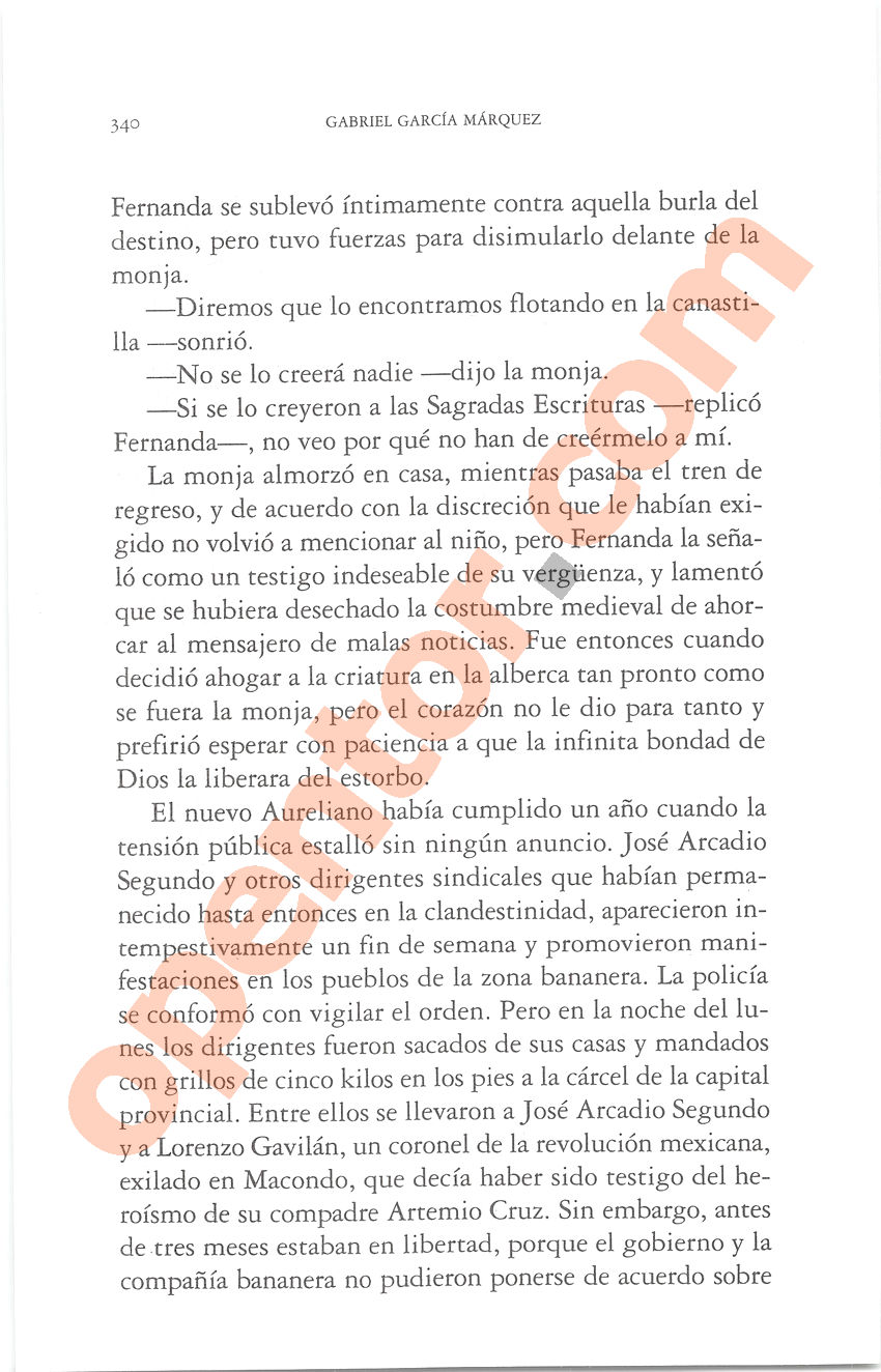 Cien años de soledad de Gabriel García Márquez - Página 340