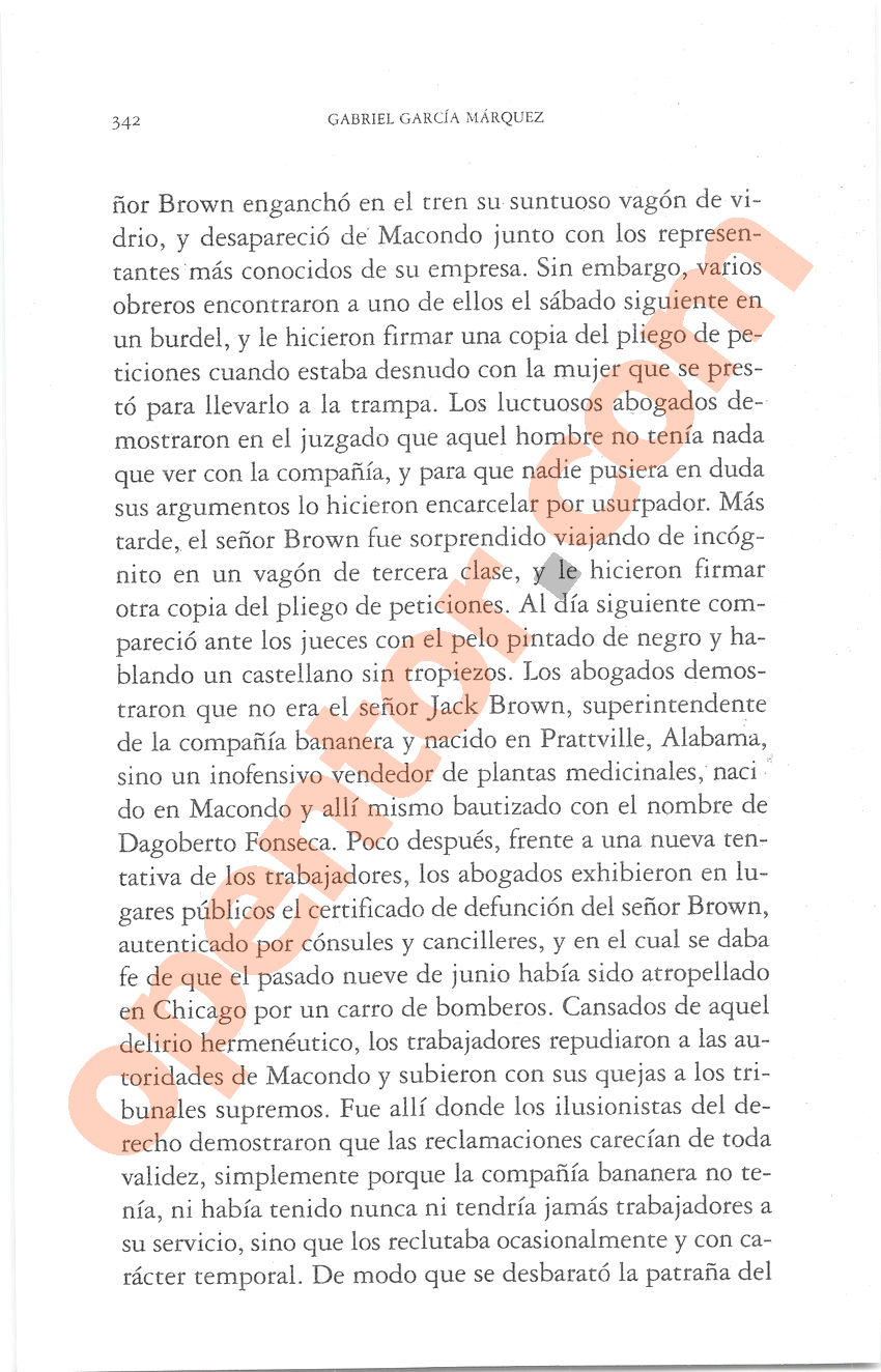 Cien años de soledad de Gabriel García Márquez - Página 342