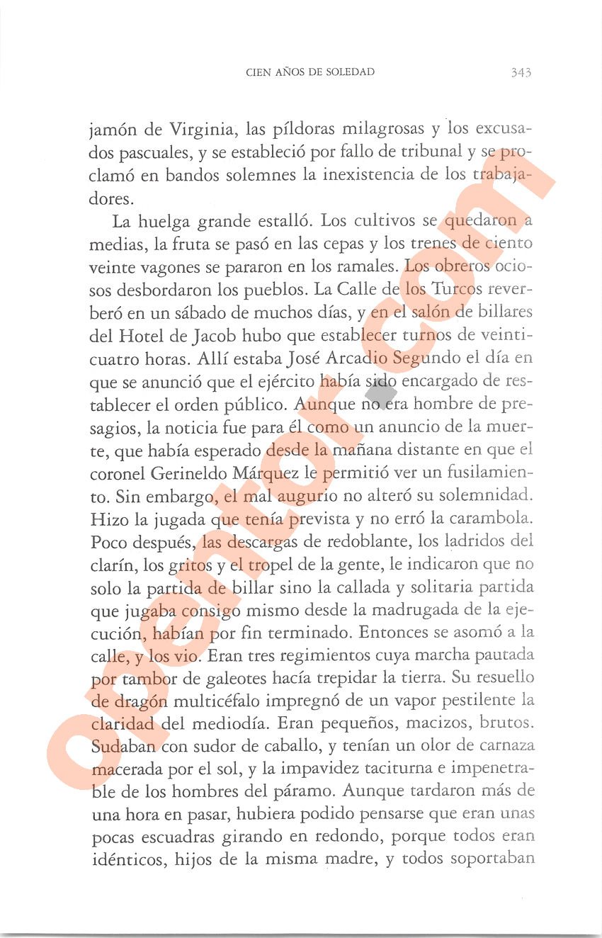 Cien años de soledad de Gabriel García Márquez - Página 343