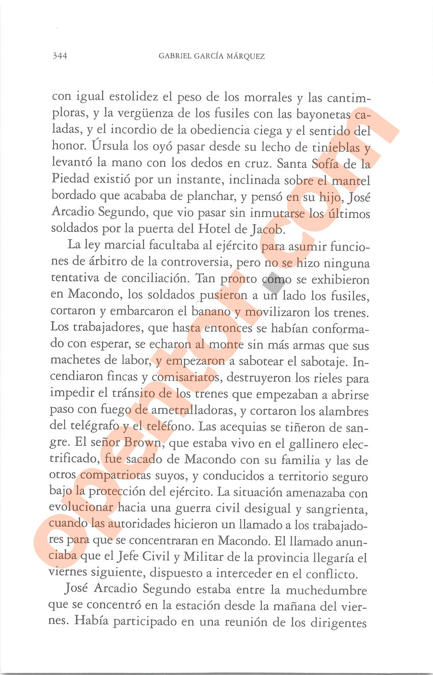 Cien años de soledad de Gabriel García Márquez - Página 344