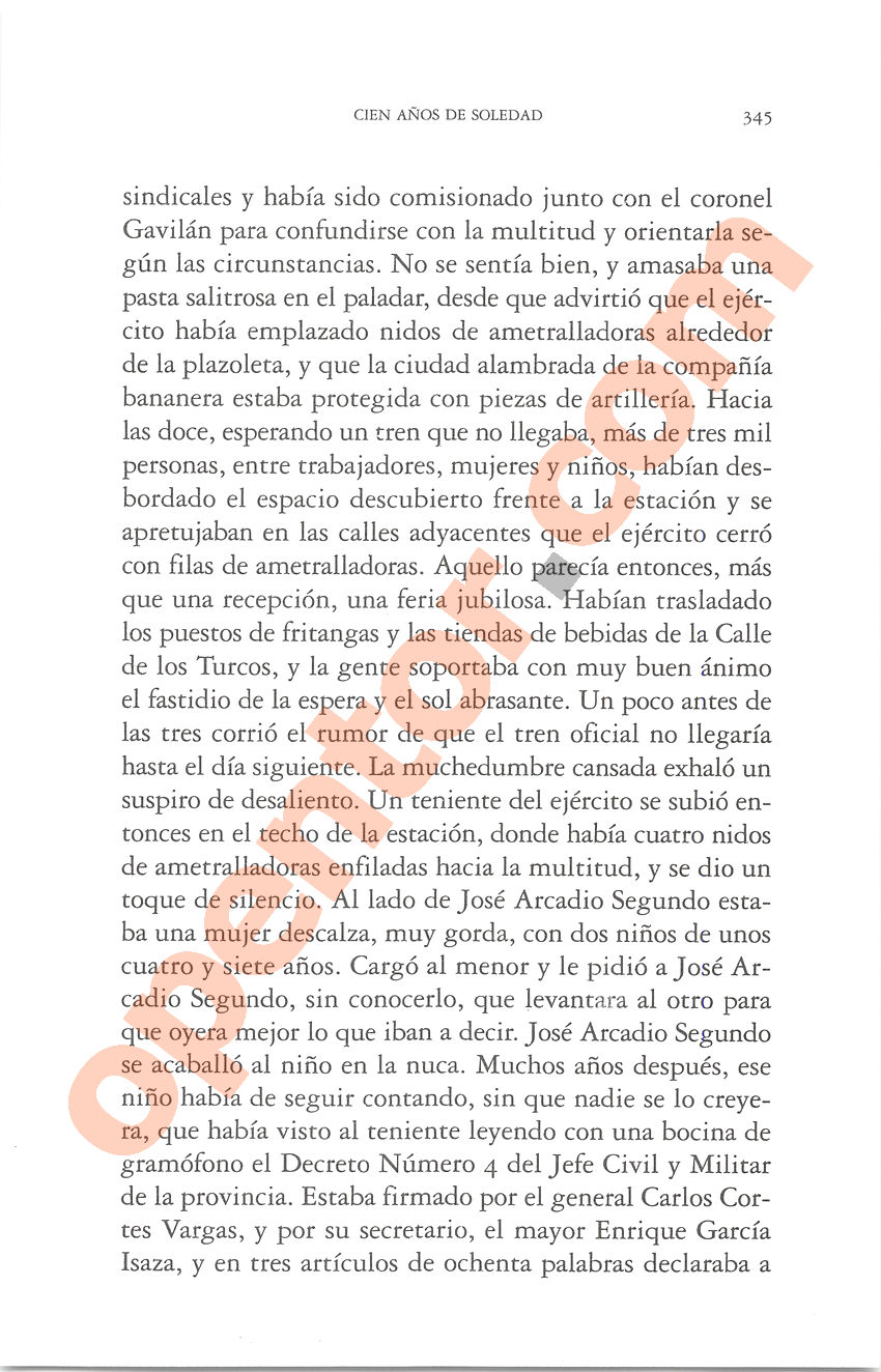 Cien años de soledad de Gabriel García Márquez - Página 345