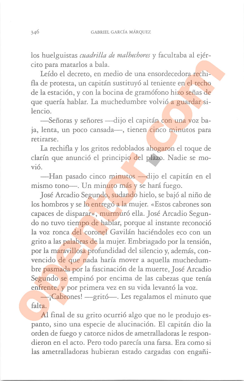 Cien años de soledad de Gabriel García Márquez - Página 346