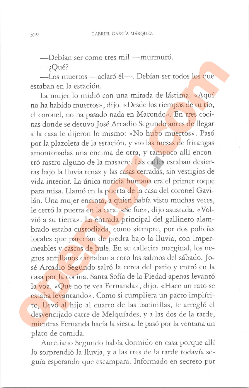 Cien años de soledad de Gabriel García Márquez - Página 350