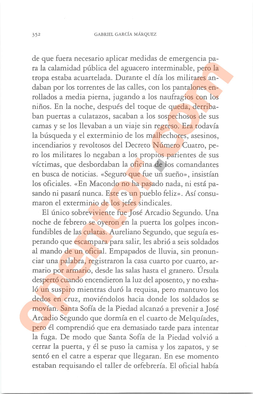Cien años de soledad de Gabriel García Márquez - Página 352
