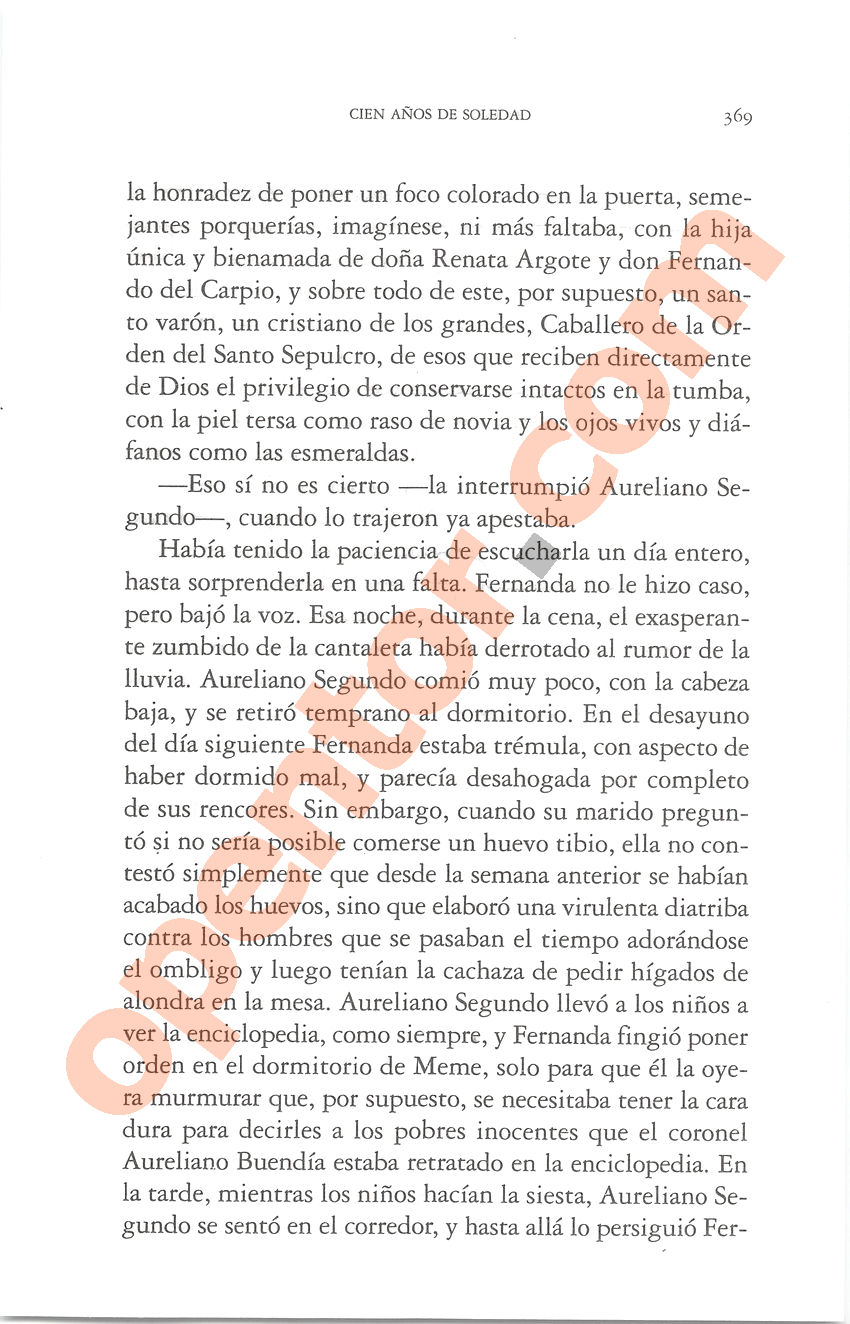 Cien años de soledad de Gabriel García Márquez - Página 369
