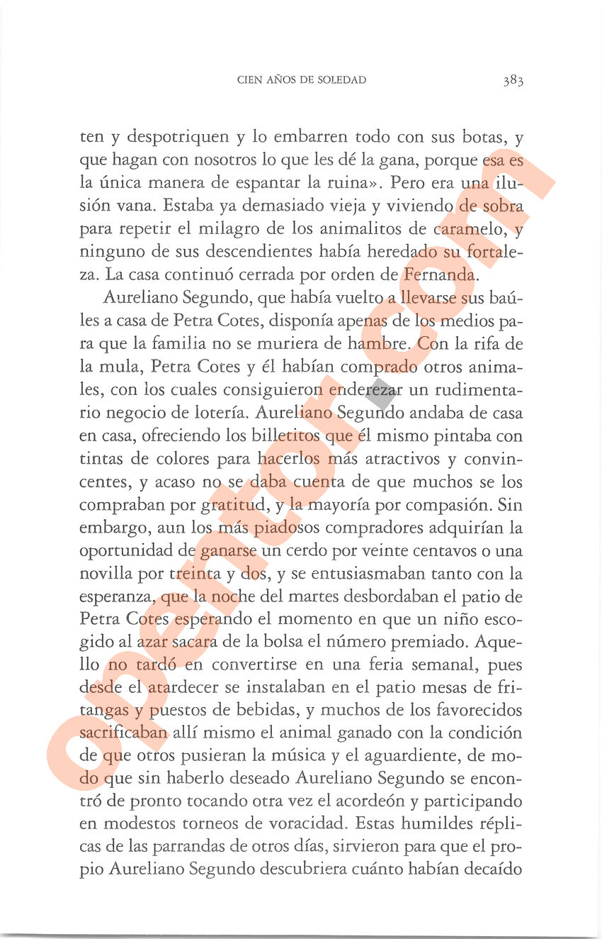 Cien años de soledad de Gabriel García Márquez - Página 383